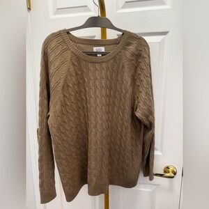 Croft & Barrow Brown Knit Pullover